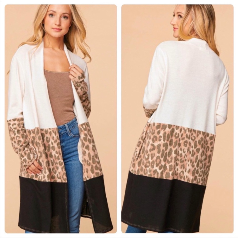 Haptics Leopard Print Duster